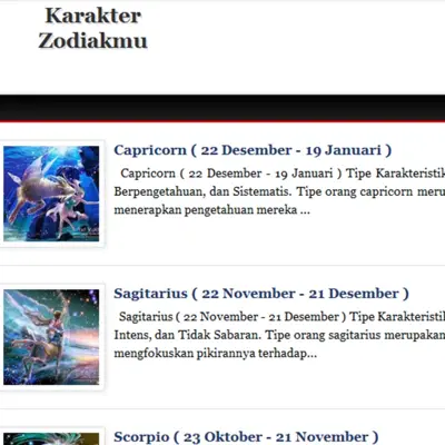 KarakterZodiak android App screenshot 9