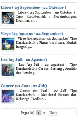 KarakterZodiak android App screenshot 3