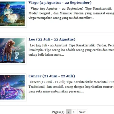 KarakterZodiak android App screenshot 8